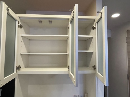 ニトリ食器棚ホワイト☆2名で運び出しできる方