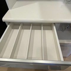 ニトリ食器棚キッチンボートクロード　90KB Whiteの画像