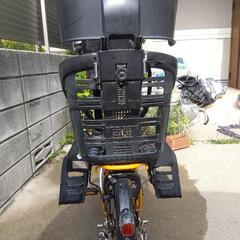 電動自転車前後チャイルドシート付きの画像