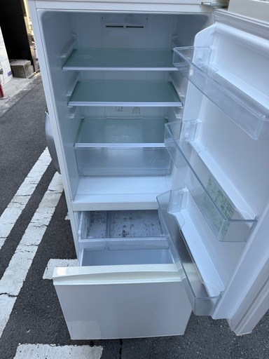 大阪市送料無料‼️冷蔵庫 2020年製 AQUA クリーニング済 超美品 美品アクアAQUA冷凍冷蔵庫ホワイト2024年製AQR-14E4（W