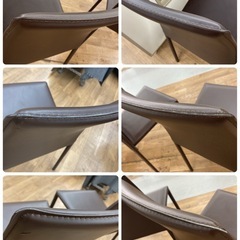 S706 ⭐ あずま工芸 ダイニングチェア 3脚セット スタッキングチェア 積み重ね USEDの画像