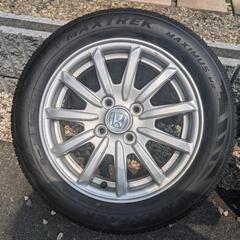 商談中　ホンダ純正アルミホイール　タイヤセット14インチの画像