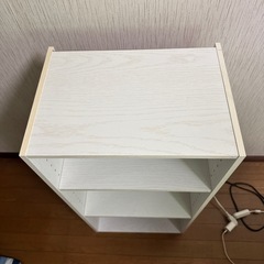 カラーボックス　ホワイトの画像
