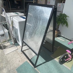 【リサイクルサービス八光】幅63㎝　アルミ製　A型たて看板の画像