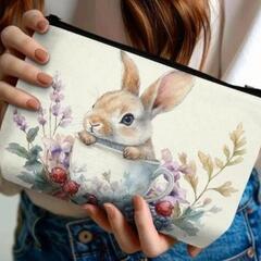 【新品】うさぎさん好き必見！！キャンバスポーチ☆の画像