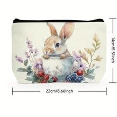 【新品】うさぎさん好き必見！！キャンバスポーチ☆の画像