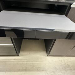 【ジャングルジャングル滋賀草津店】食器棚　パモウナ　ブラック　　J-250766の画像