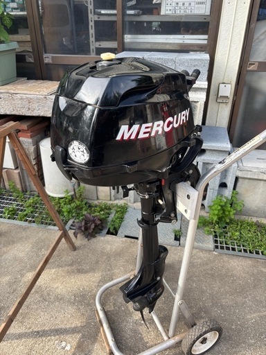 マーキュリー　2馬力　船外機　S足　4スト
