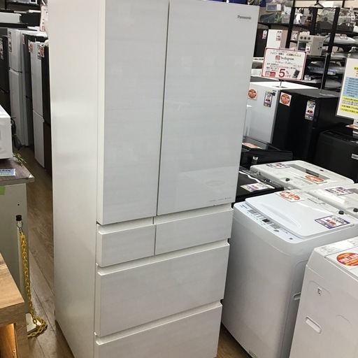 #G-33  【ご来店頂ける方限定】Panasonicの6ドアガラストップ冷蔵庫です