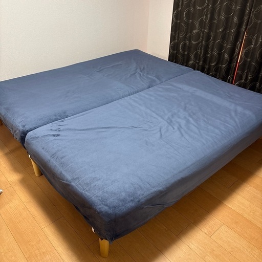 ニトリのすのこベッドフレーム&ポケットコイルマット　2台