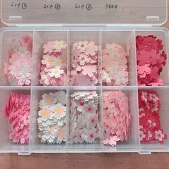 【ピンク系】クラフトパンチ　桜　100枚　アルバム　ペーパークラフト　入園　入学の画像