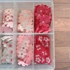 【ピンク系】クラフトパンチ　桜　100枚　アルバム　ペーパークラフト　入園　入学の画像