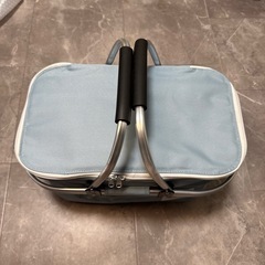 保冷バスケット　未使用　　パステルカラー　ブルーの画像