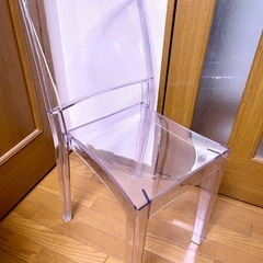 スタッキングクリアチェア3脚セットの画像