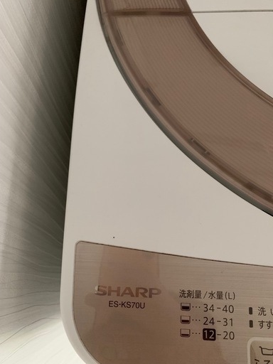 【必読】【美品】SHARP製　洗濯機