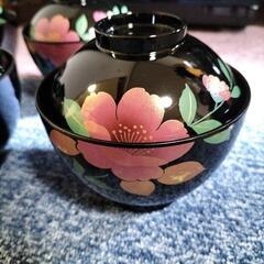 花柄　お椀　５個セットの画像