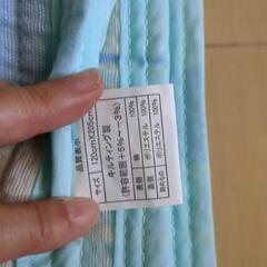 しじら折　刺繍入り敷パッド　綿100%　敷き布団　ベッド兼用　の画像