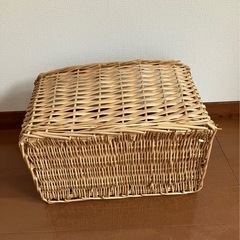 ナチュラル　カゴ　収納カゴ　収納ケース　新聞ラック　収納の画像