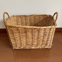 ナチュラル　カゴ　収納カゴ　収納ケース　新聞ラック　収納の画像