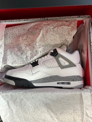 ※新品未使用※AIR JORDAN 4 RETRO White Cement 　fv5029-100