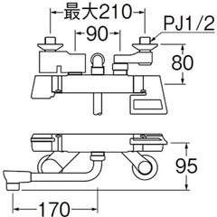 サーモシャワー混合線の画像