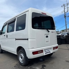 総額39.8万円 スバル サンバーバン トランスポーター 車検2年 5MT 2万キロ台 オーバーヘッドシェルフ ハイルーフ カーラジオ ETCの画像