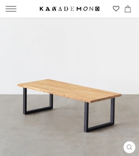 飛騨家具】オーダー品 W2100×D900×H380 ローテーブル 天然木家具