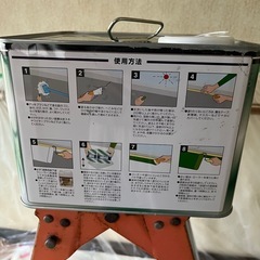 ベランダ　水性防水塗料　　ライトグレーの画像