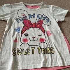 130cm女の子Tシャツ3枚セットの画像