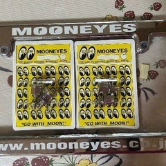👀MOONEYES👀　🚙ナンバープレートフレーム🚙　🔩ボルト🔩の画像