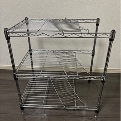 スチールラック（シルバー）の画像