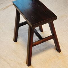 木製スツール　W33cm H39cmの画像