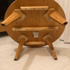 ちゃぶ台　幅80㎝　ローテーブル　ヒノキの画像