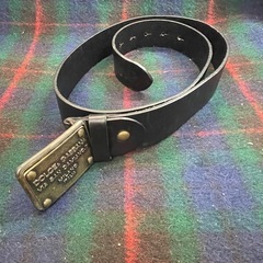 DOLCE & GABBANA ドルチェ&ガッバーナ ベルト ロゴプレート ゴールド　 レザー ベルト ブラック　黒　の画像