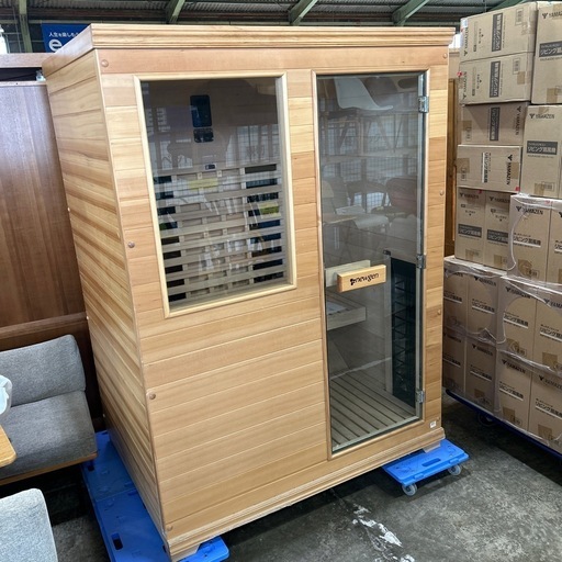 6234【展示品】コストコ ニューゲン 2人用家庭用サウナ　遠赤外線ヒーター 屋内用サウナ 単相200V