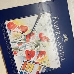 FABER CASTELL 水彩色鉛筆・固形絵の具24色の画像