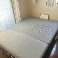 IKEA　ソファベッド ソファカバー付の画像