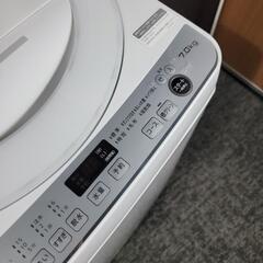 9537‼️関西エリア配送設置可🙌‼️最新2022年製✨穴なし洗濯槽でカビブロック✨SHARP 7kg 洗濯機の画像