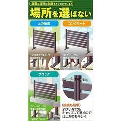 新品　新品　山善　アルミ製　ボーダーフェンス　目隠し　庭　仕切り　パーテーション カーテン　ブラインドの画像