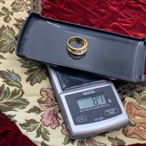 K18 ダイヤリング　8.7g 約10.5号　 0.52ct