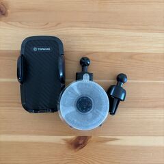 TOPMAKE スマートフォンホルダー ブラックの画像