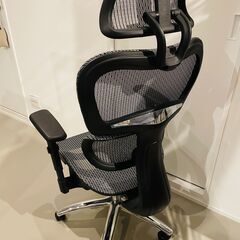 LOWYA 幅70〜75cm メッシュタイプ オフィスチェア（グレー / 昇降＆ロッキング）の画像