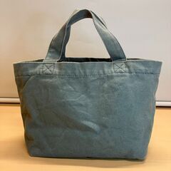 りらっくま茶房 さがら刺繍ミニトートバッグ（カーキグレー）の画像