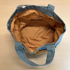 りらっくま茶房 さがら刺繍ミニトートバッグ（カーキグレー）の画像