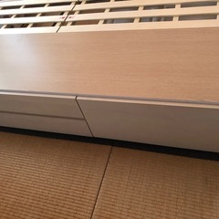 ニトリ 収納付きシングルベッドの画像