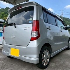 走行9万キロ☆月々8千円〜分割払い可‼️ 車検2年付き！【名義変更代込み】☆スズキ ワゴンR☆Bluetoothナビ付き☆走行中DVD見れます☆ETC付き☆プッシュスタート☆ドライブレコーダー付きのフル装備☆純正アルミ☆そのまま乗って帰れます！の画像