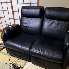 電動ソファ　２人掛けソファ の画像