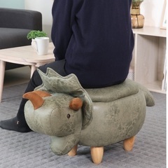 アニマル　スツール　トリケラトプス　収納付きの画像