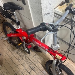 hervest label 折りたたみ自転車 RH-12 レッドの画像