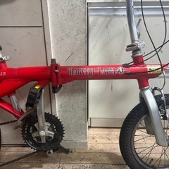hervest label 折りたたみ自転車 RH-12 レッドの画像